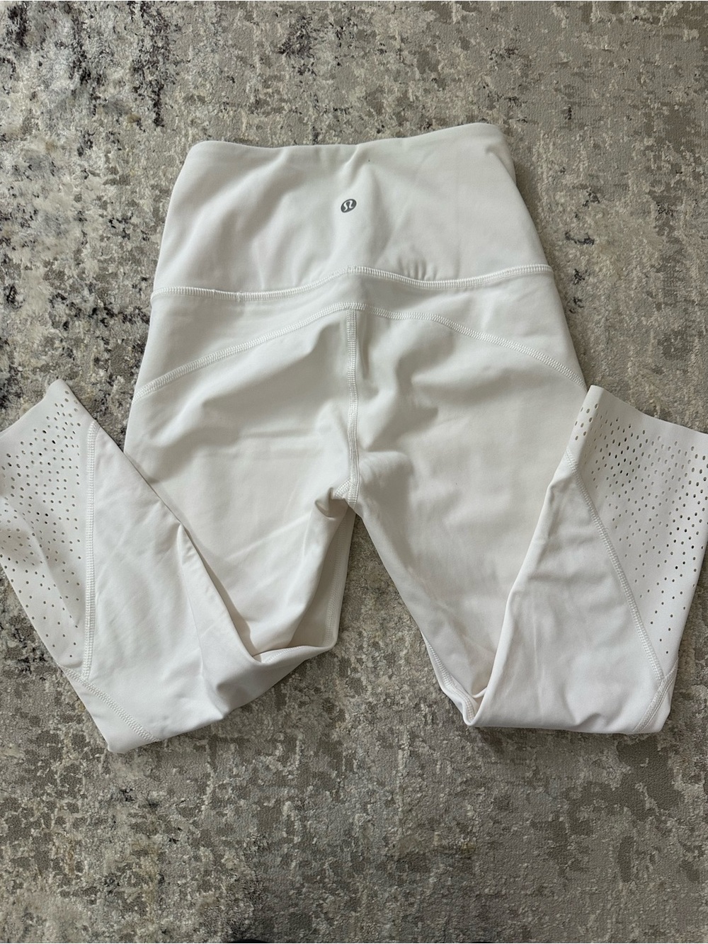 lululemon athletica White High-Rise Leggings with Perforated Panels 4